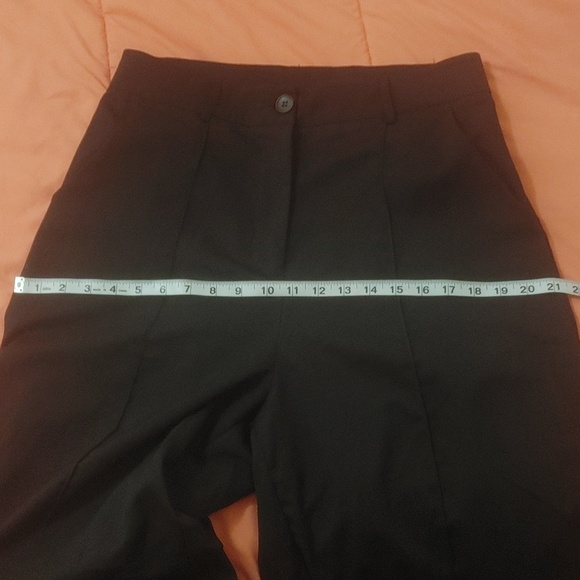 Shein Wide leg dress pants w belt loops and button up sz large 16" waist - Picture 9 of 13